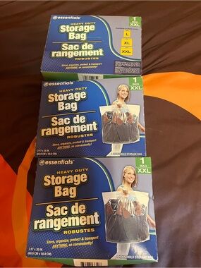 Essentials Heavy Duty Storage Bags - Blue Packaging (set of 3)